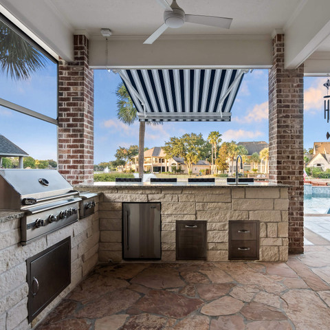 View of Custom Outdoor Kitchen Design Ideas - Allied Outdoor Solutions